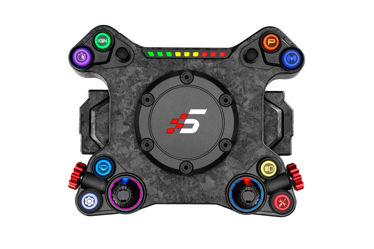 Simagic NEO X Hub with Leather Steering Wheel