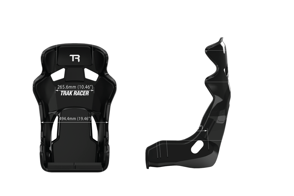TRS TR Series GT Pro Racing Seat - Fiberglass Grey