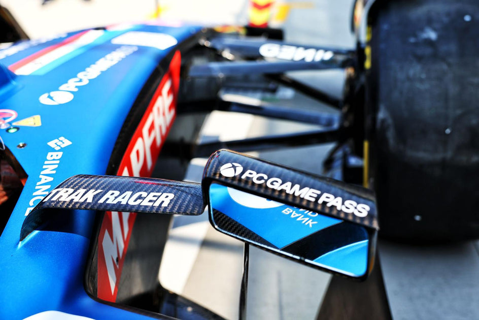 Trak Racer Presents the Trak Racer Logo on the Alpine F1 car at Miami