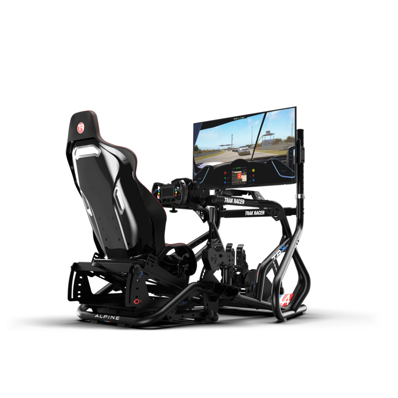 「みゅうちぇる」TRAK RACER シングルモニターフロアスタンド Large Freestanding Single Monitor Stand