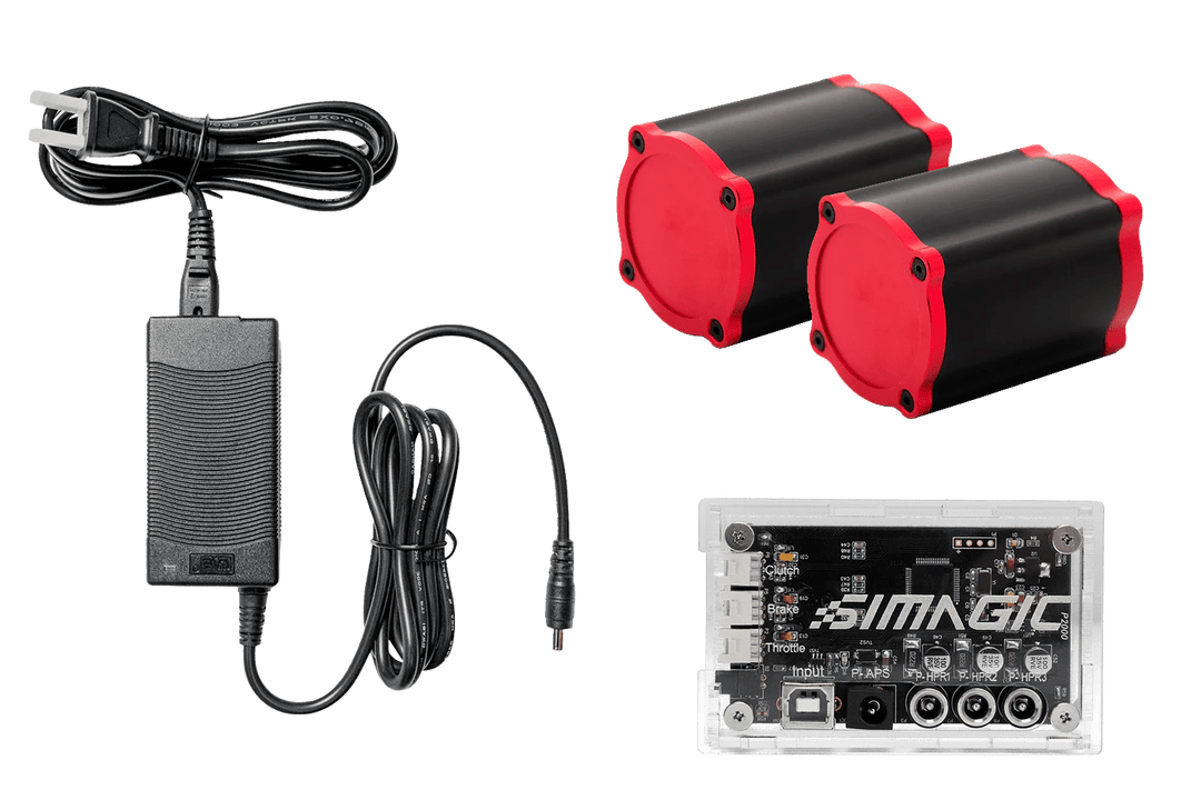 haptic feedback pedals Simagic P-HPR Haptic Pedal Reactor System – Professional Haptic Feedback  Upgrade for Sim Racing