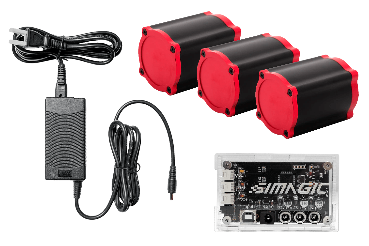 simagic haptic pedals Simagic P-HPR Haptic Pedal Reactor System – Professional Haptic Feedba