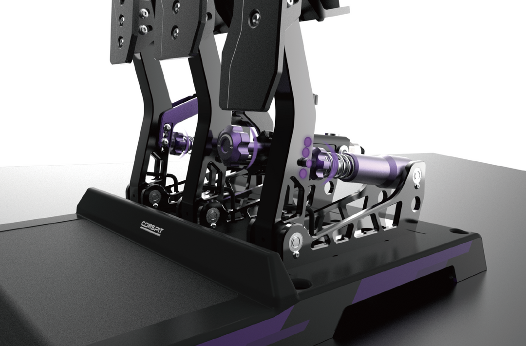 conspit pedals Conspit CPP-Lite 3 Pedal Set – Hydraulic Load Cell Sim Racing Pedals