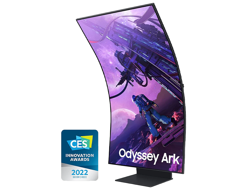 SAMSUNG 55-inch Odyssey Ark 4K UHD 165Hz Curved Quantum Mini LED Gamin