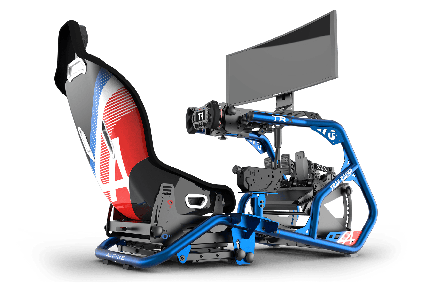 Universal Gear Shifter Mount for Alpine Racing TRX - Blue