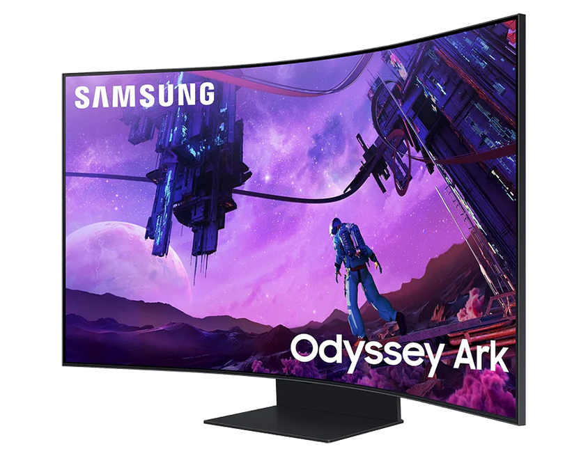 SAMSUNG 55-inch Odyssey Ark 4K UHD 165Hz Curved Quantum Mini LED Gaming  Monitor