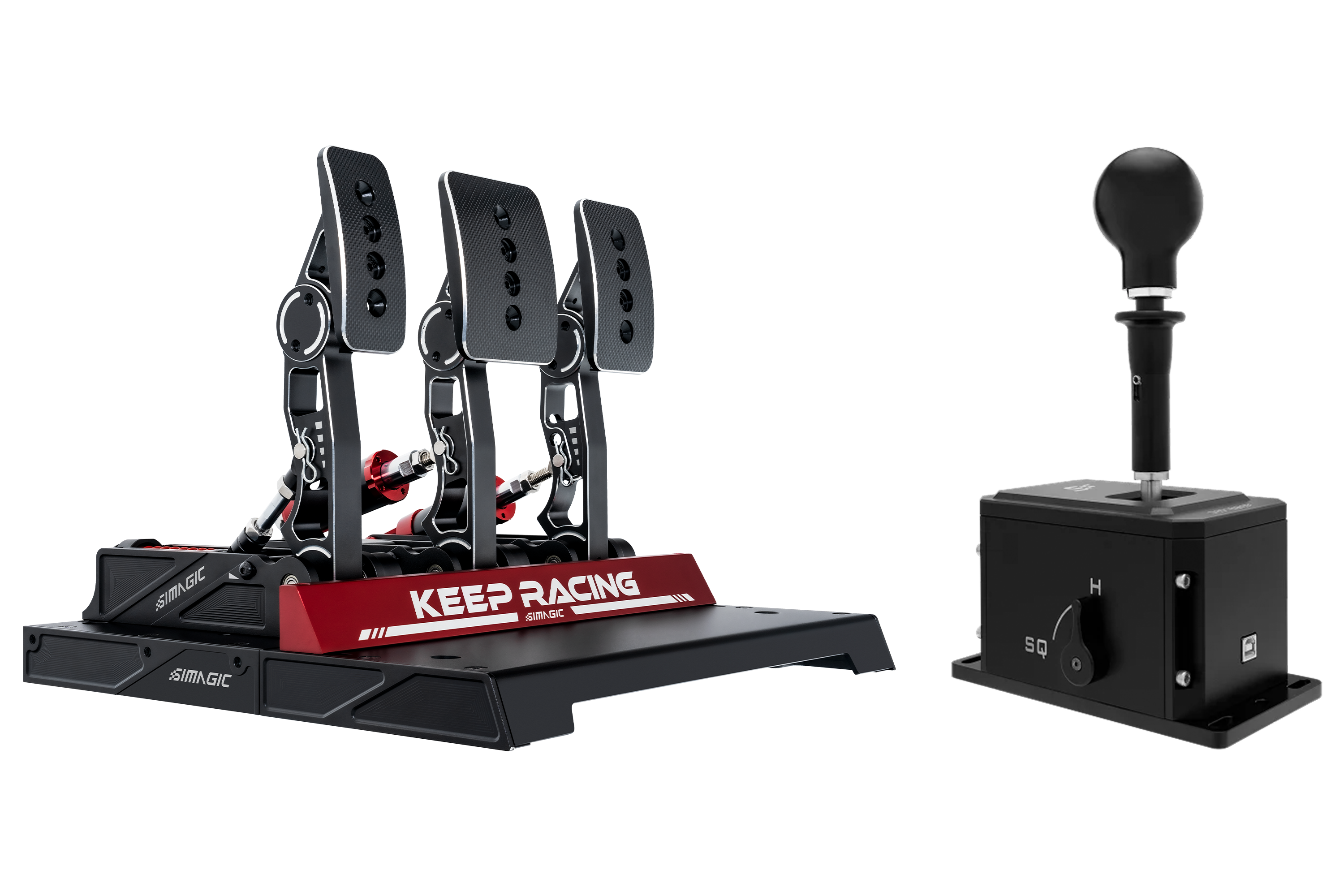 Simagic P1000-3 Pedal Set & DS-8X Shifter Bundle