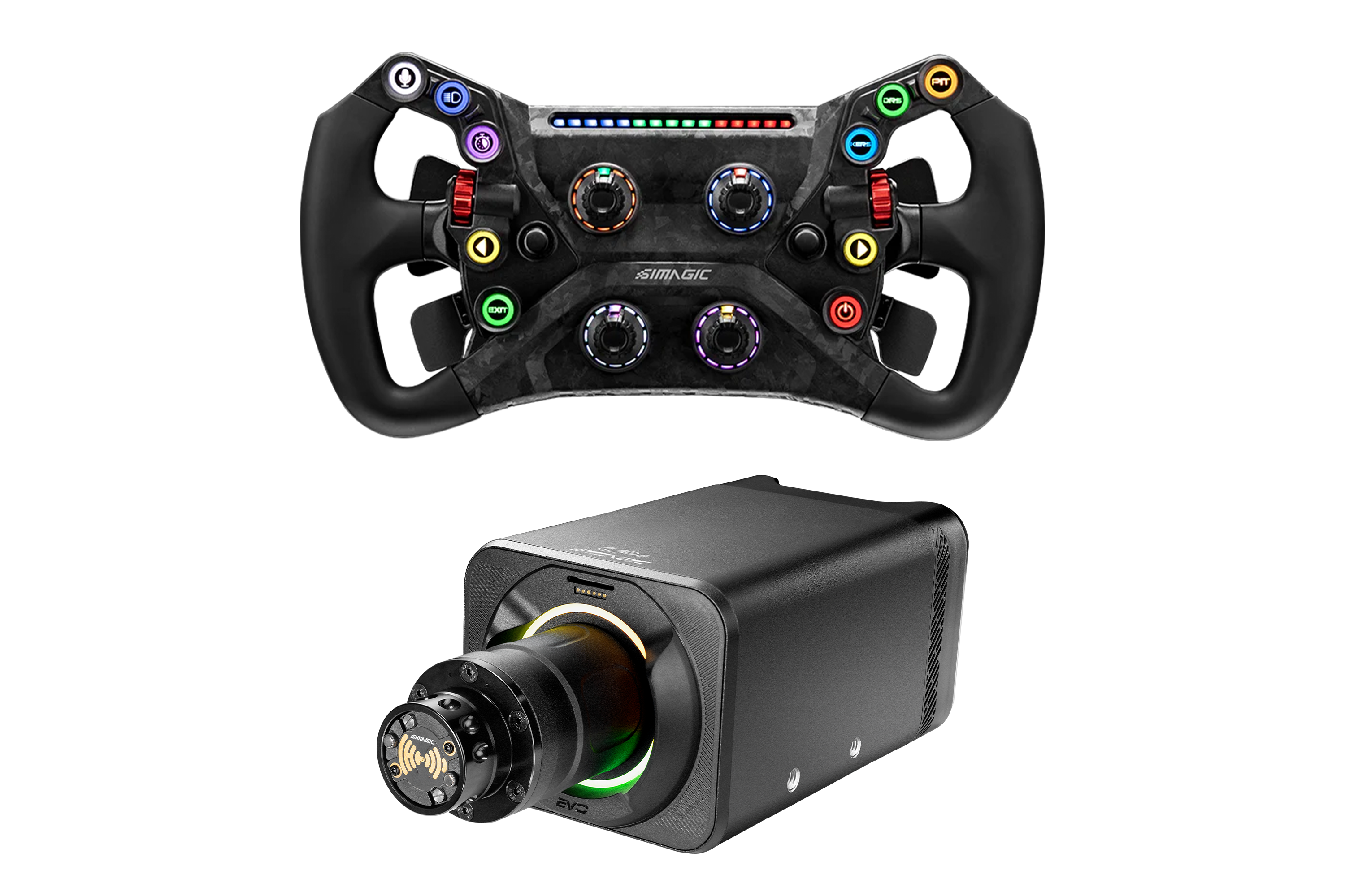 SIMAGIC AlphaEvoPro ハンコン本体 Simagic Alpha EVO Pro 18Nm Wheel Base & GT NEO Steering Wheel Bundle