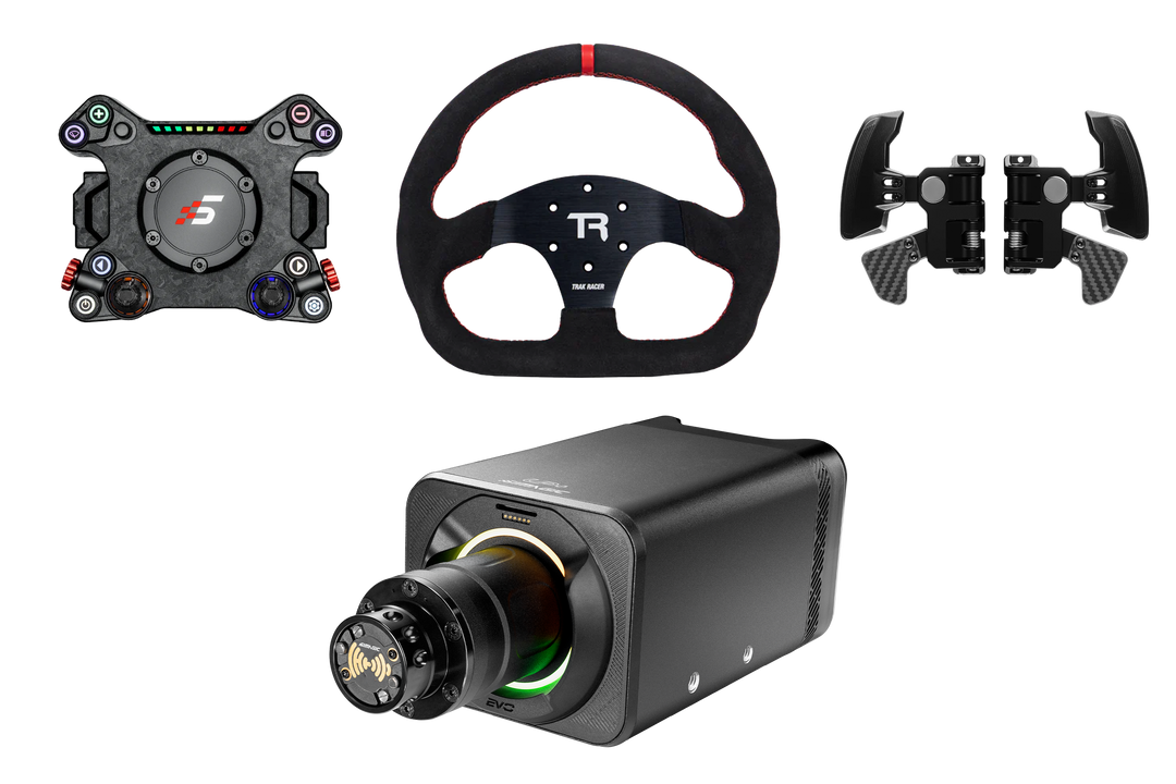 Simagic Alpha EVO Pro 18Nm Wheel Base, NEO X Hub & 2 Paddle Shifter Mo