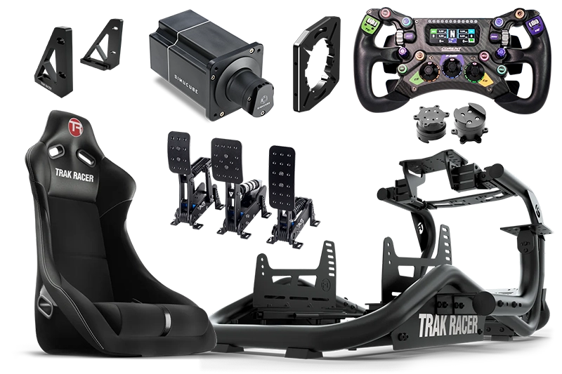 trak racer pedal slider TR8 PRO WITH WHEEL, WHEELBASE AND PEDALS WITH PEDALS SHIFTER & HANDBRAKE