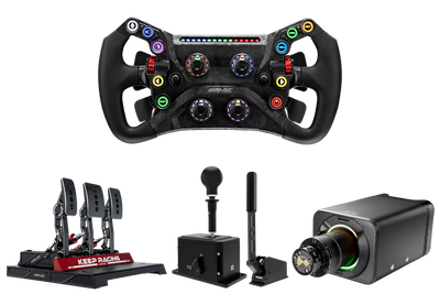 pc wheel and pedals and shifter Simagic Alpha EVO Pro 18Nm Wheel Base, GT NEO Steering Wheel, 3 Pedal Set, Dual-Mode Shifter & Handbrake