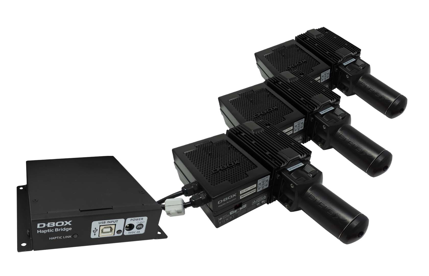 Tic Bridge Motion System with 3 motors/actuators and Motion Sim Base