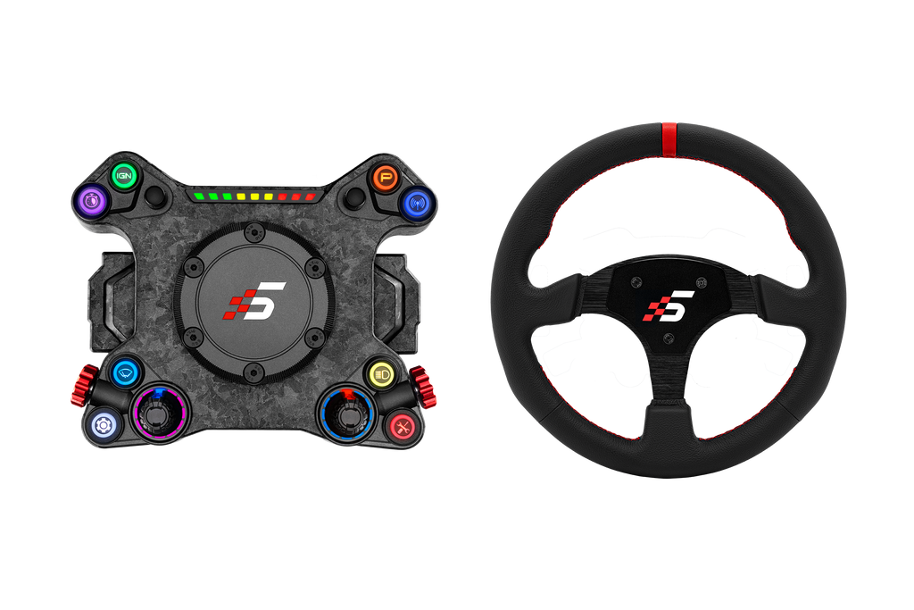 Simagic NEO X Hub with Leather Steering Wheel
