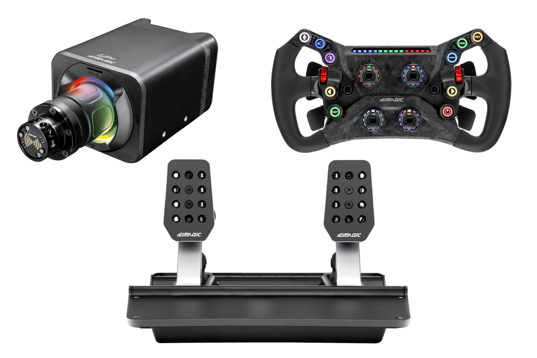 Simagic GT NEO Hub with Alpha EVO Sport 9nm Wheel Base & P500-2 Dual-S