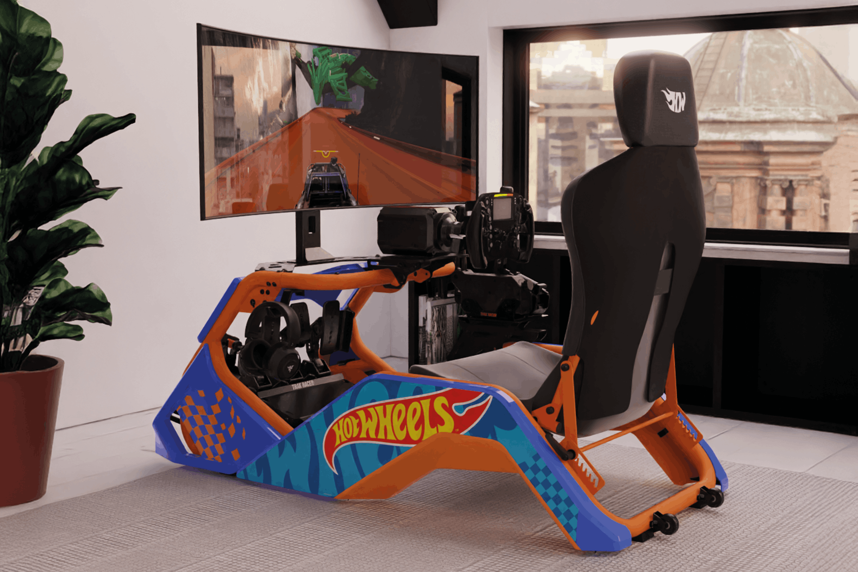 house plant simulator Hot Wheels HW5 Racing Simulator Cockpit Red