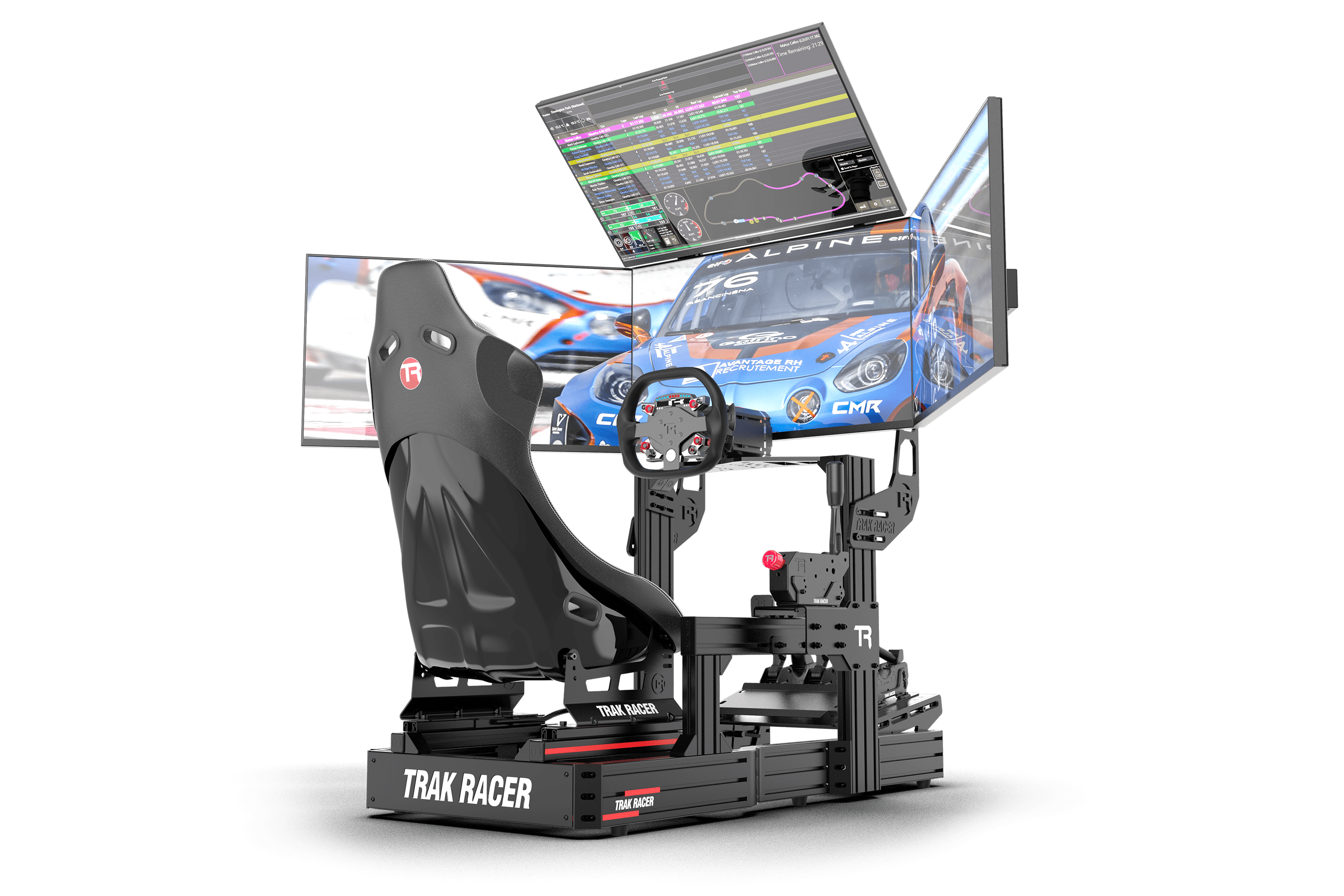 Cockpit-Mounted Quad Monitor Stand - Supports up to 45