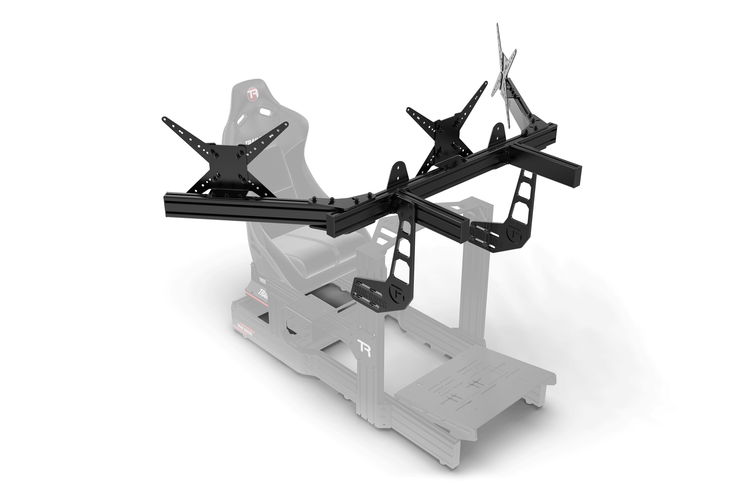 Cockpit-Mounted Triple Monitor Mount - Supports up to 45