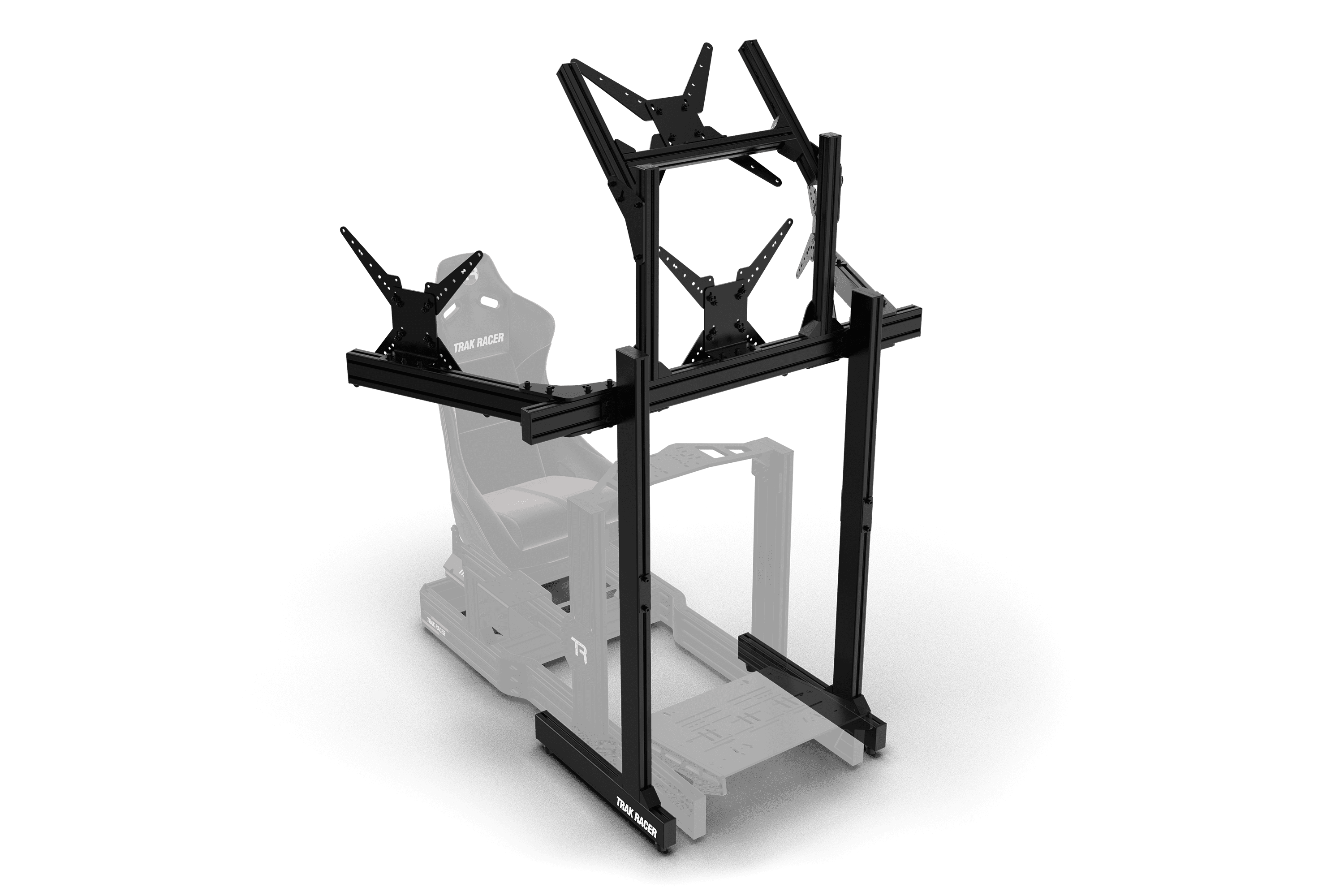 Freestanding Quad Monitor Stand - Supports up to 45