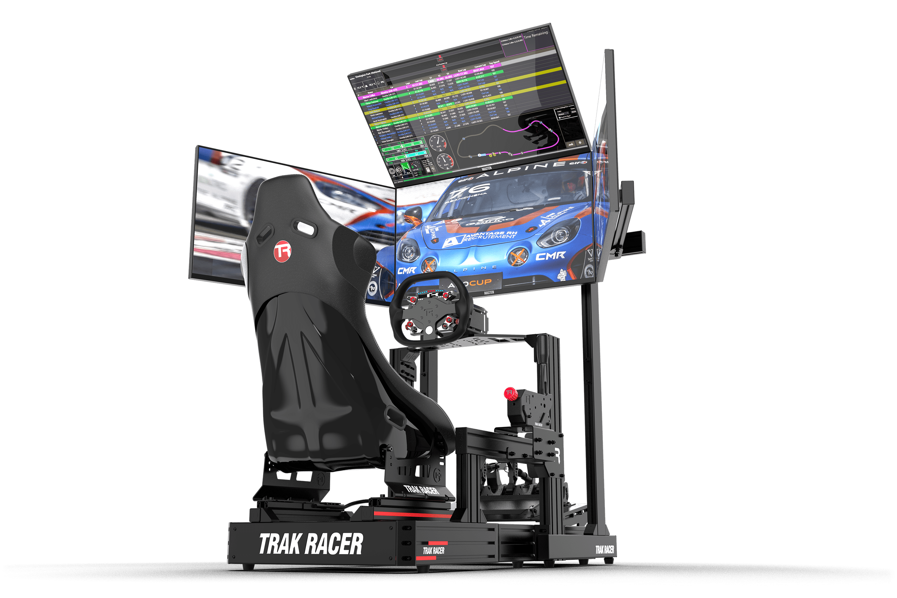 Large Freestanding Quad Monitor Stand