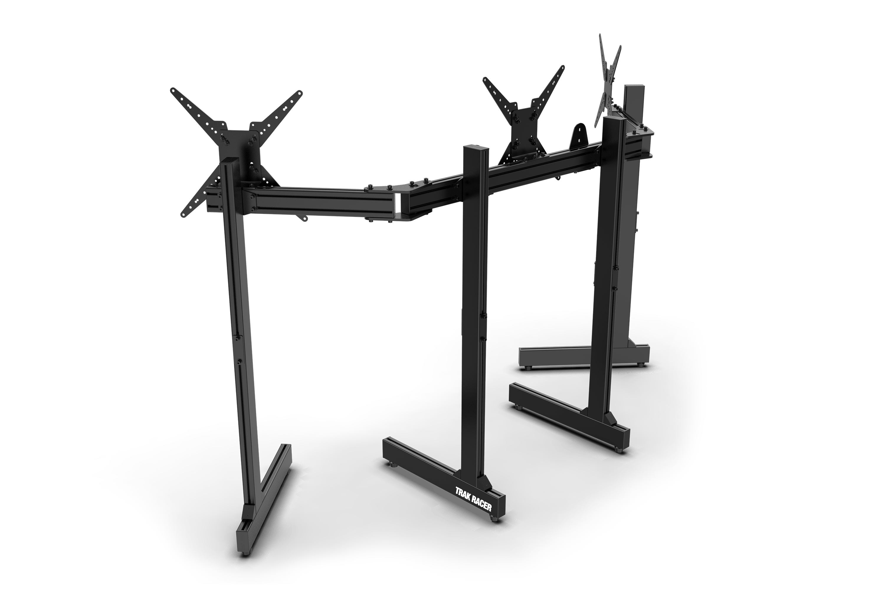 Trak racer トリプルモニタースタンド Freestanding Triple (3) Monitor Stand with Extra Leg Supports - Suppor