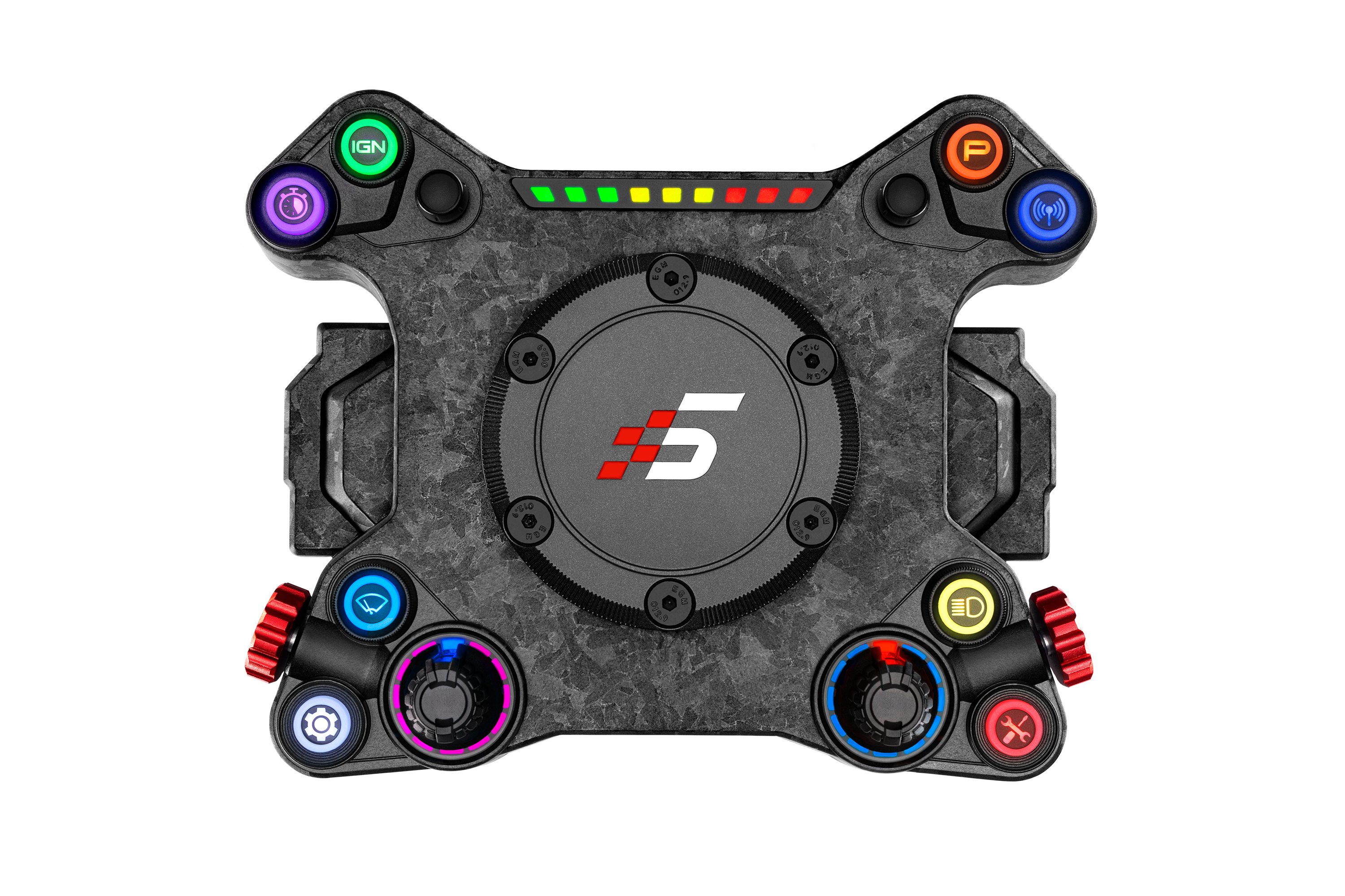 Simagic NEO X Hub with Alpha EVO 12nm Wheel Base and Leather Steering