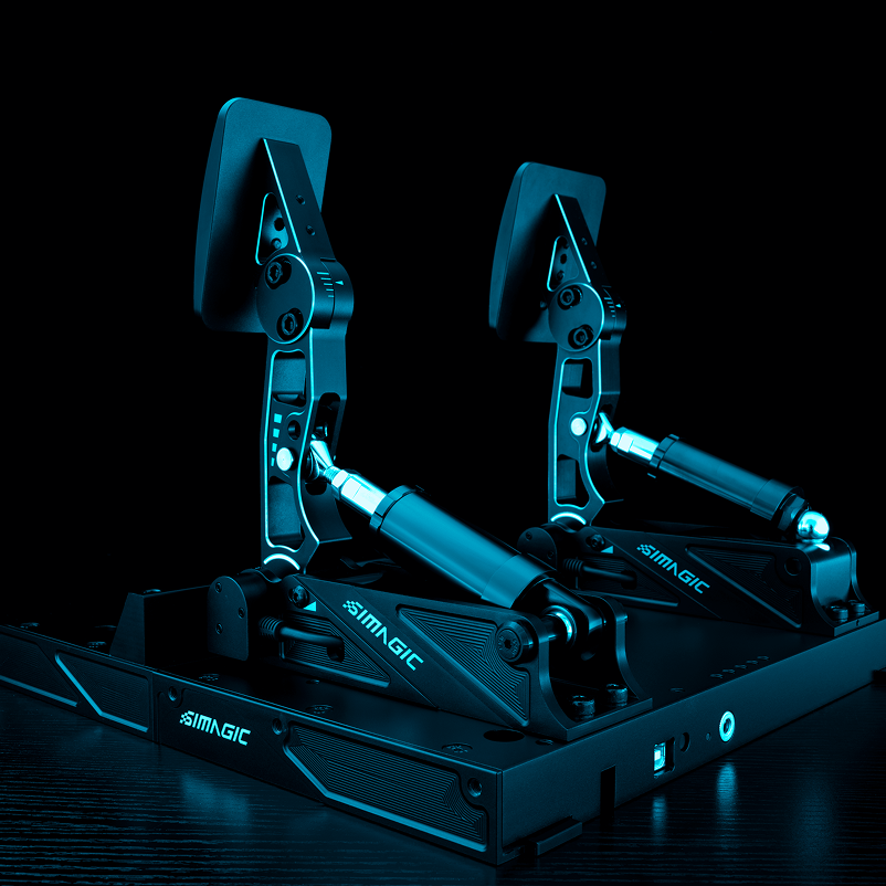 Simagic P1000-2 Modular Pedals Set – 2-Pedal Load Cell / Hall Sensor,