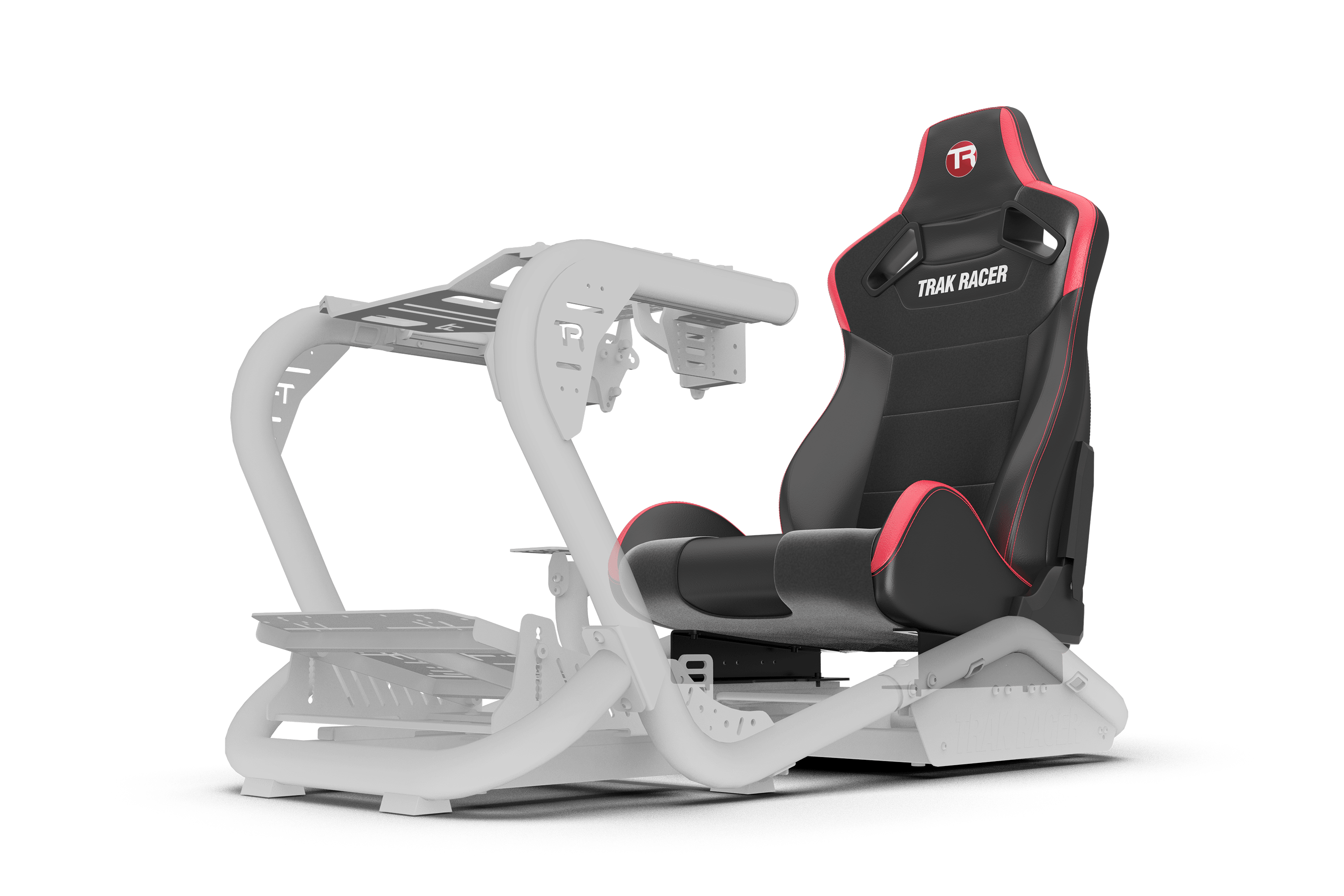 Recliner Sim Racing Seat — Premium Leather/Alcantara-Style Adjustable