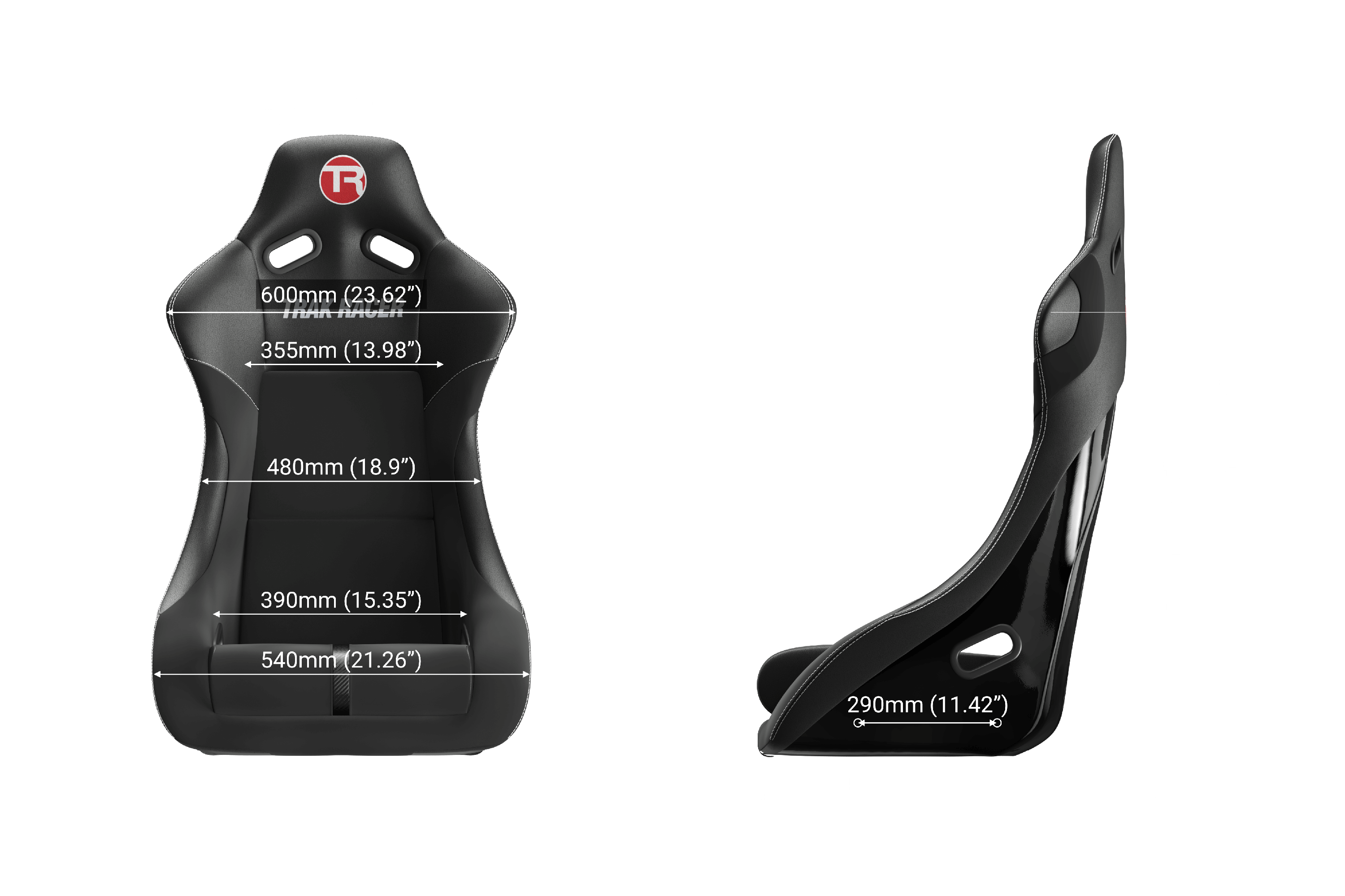 GT Rally-Pro Fixed Fiberglass Sim Racing Seat