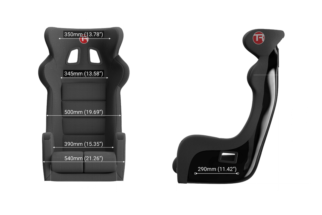 GT Style Fixed Fiberglass Seat