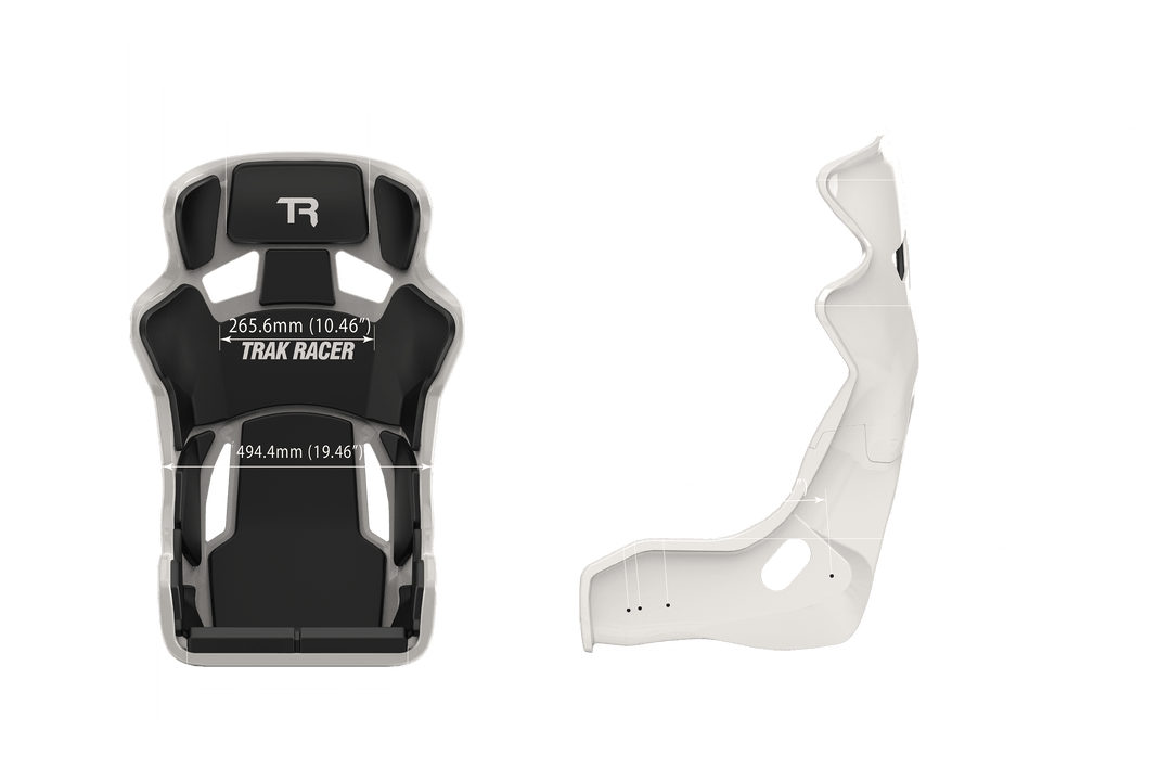 TR Series GT Pro Racing Seat - Fiberglass Grey