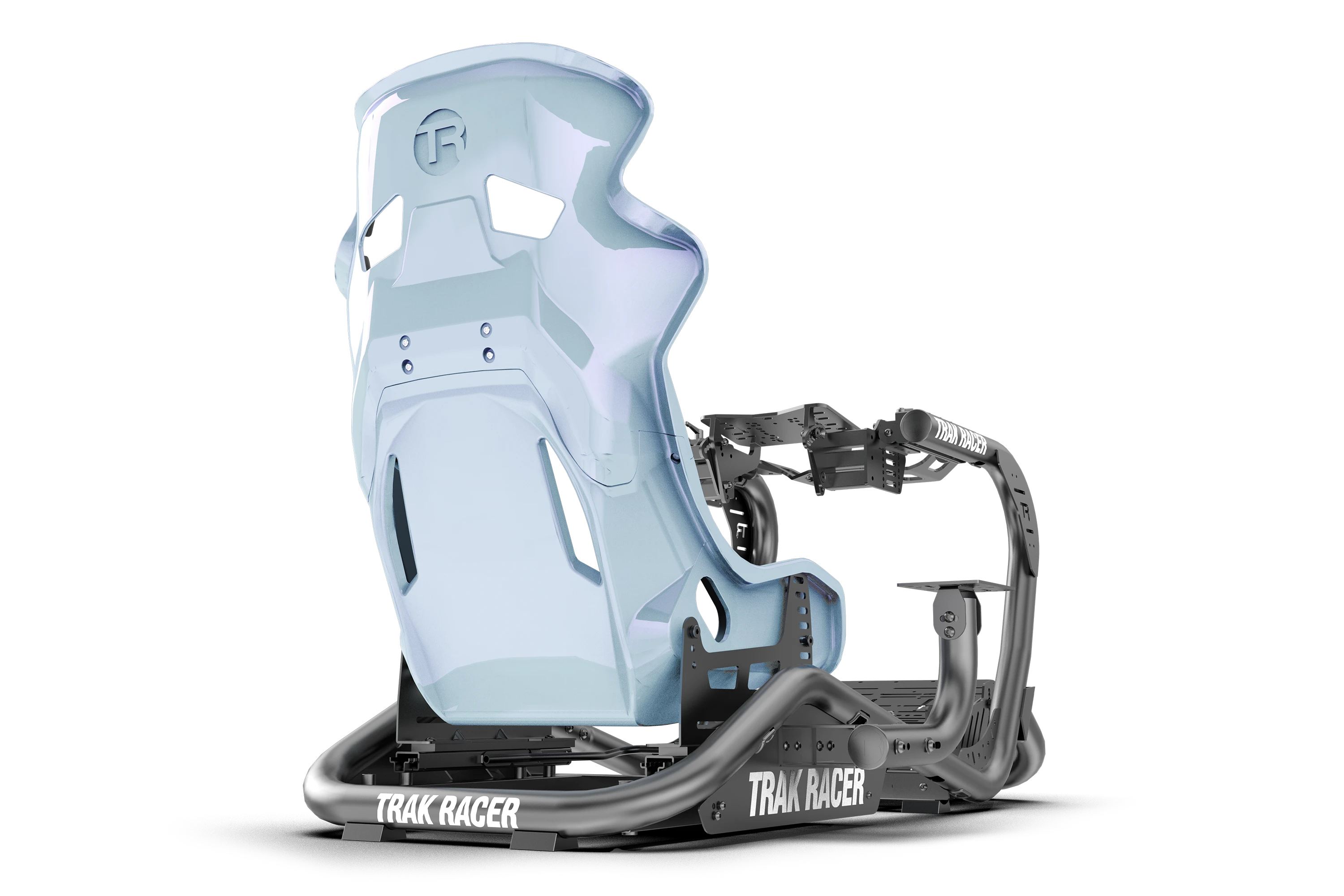 TR Series Fibreglass GT Sim Racing Seat — Pearlescent Colour-Shift Fin