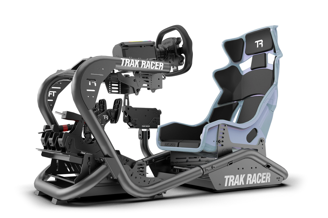 TR Series Fibreglass GT Sim Racing Seat — Pearlescent Colour-Shift Fin