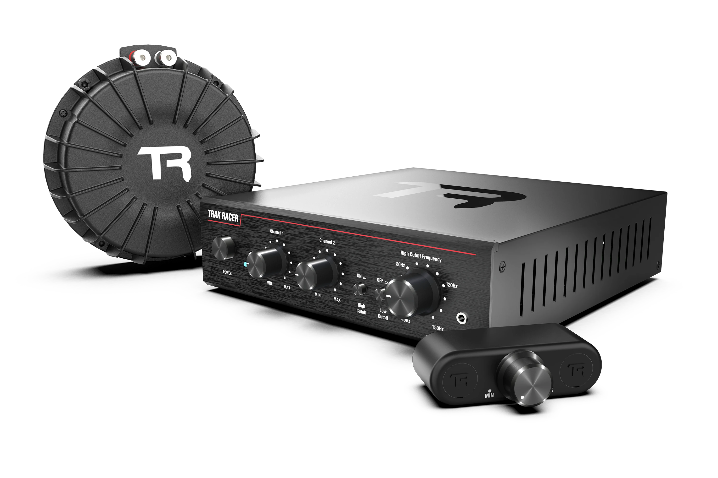 Trak Racer Pro 200W 2-Channel Class-D Amplifier & 100W Bass Shaker Kit