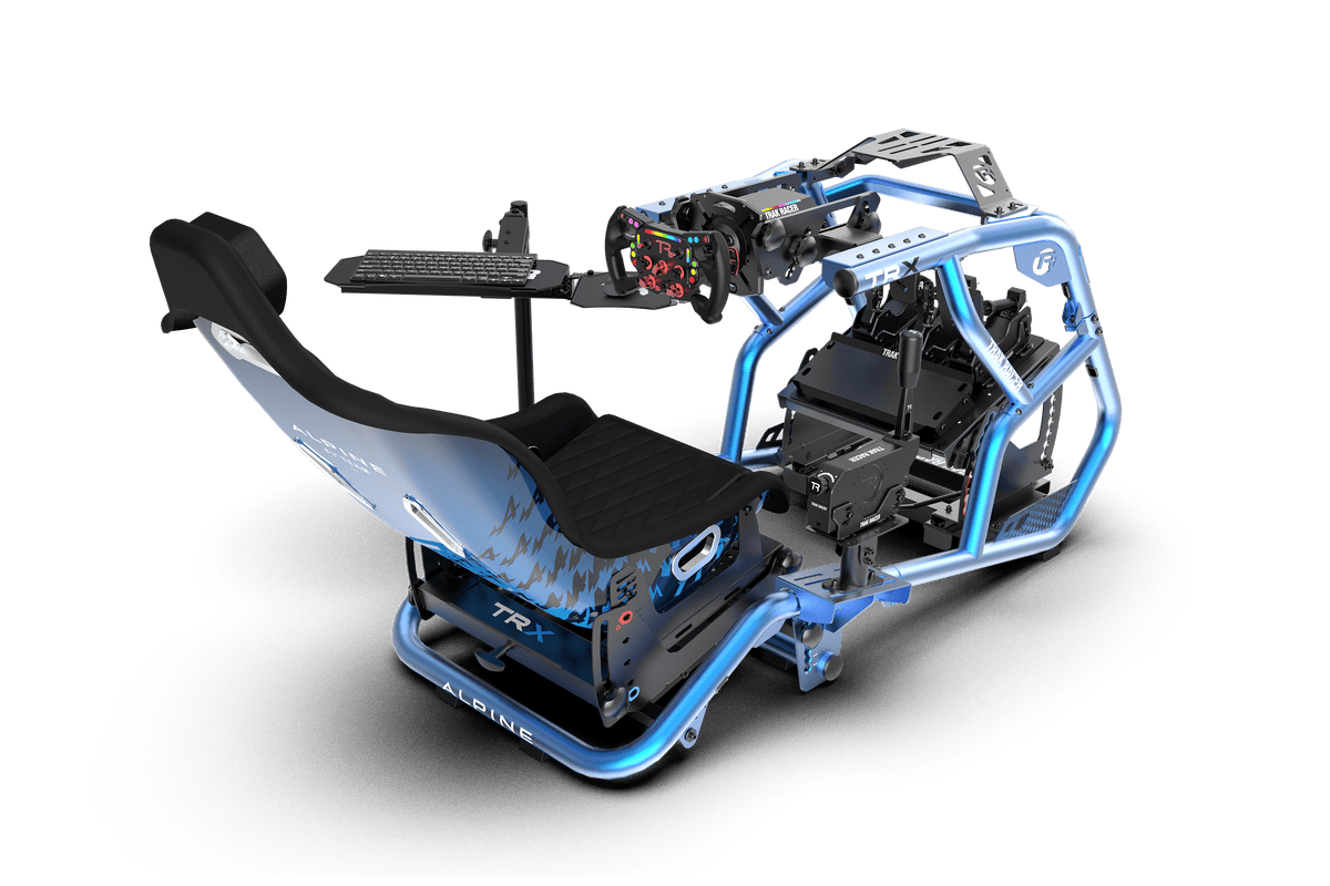 Free-Standing Adjustable Keyboard & Mouse Tray for Sim Racing & Flight