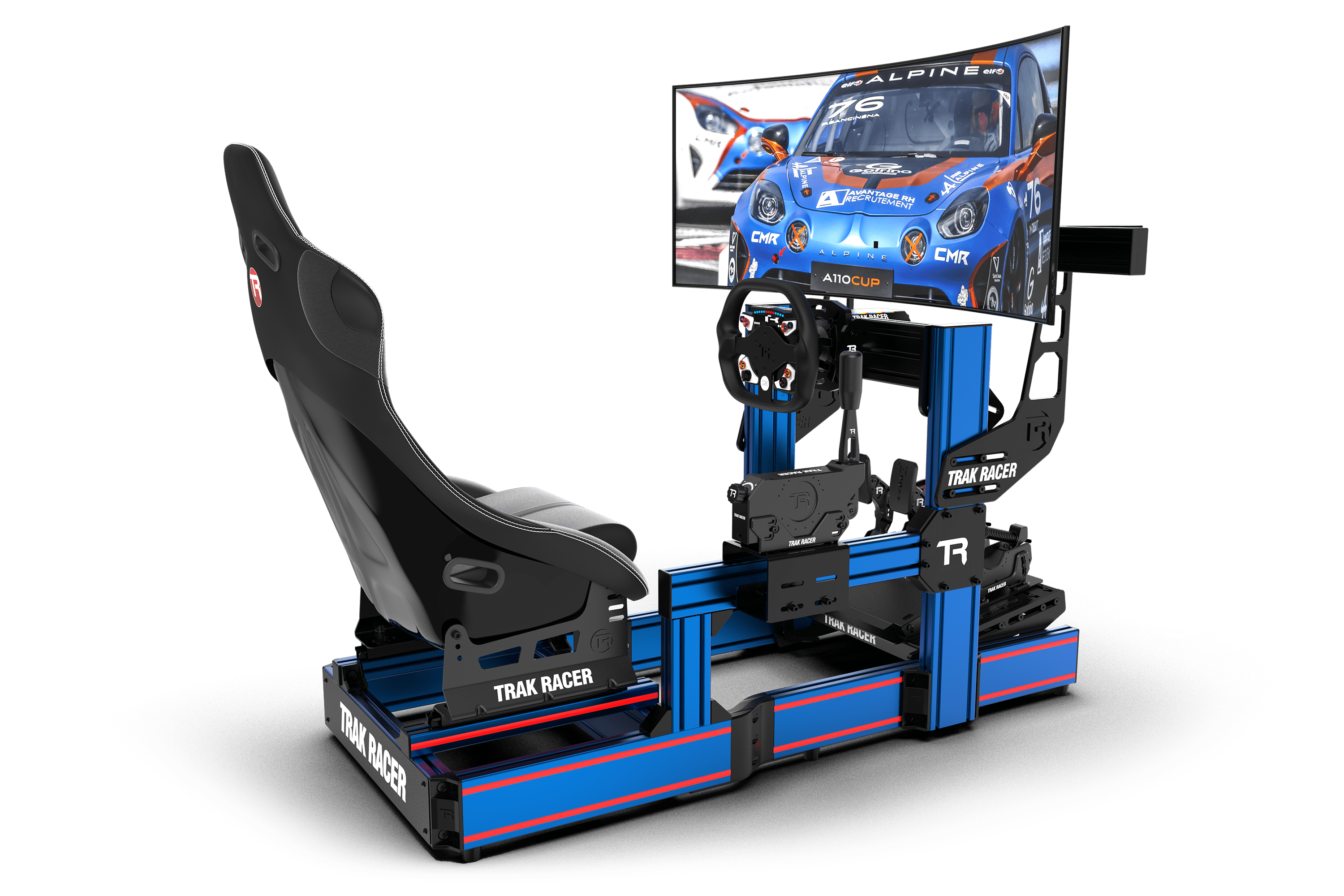 Square Tube Racing Simulator TR120S V2 Racing Simulator with Seat Slider Kit