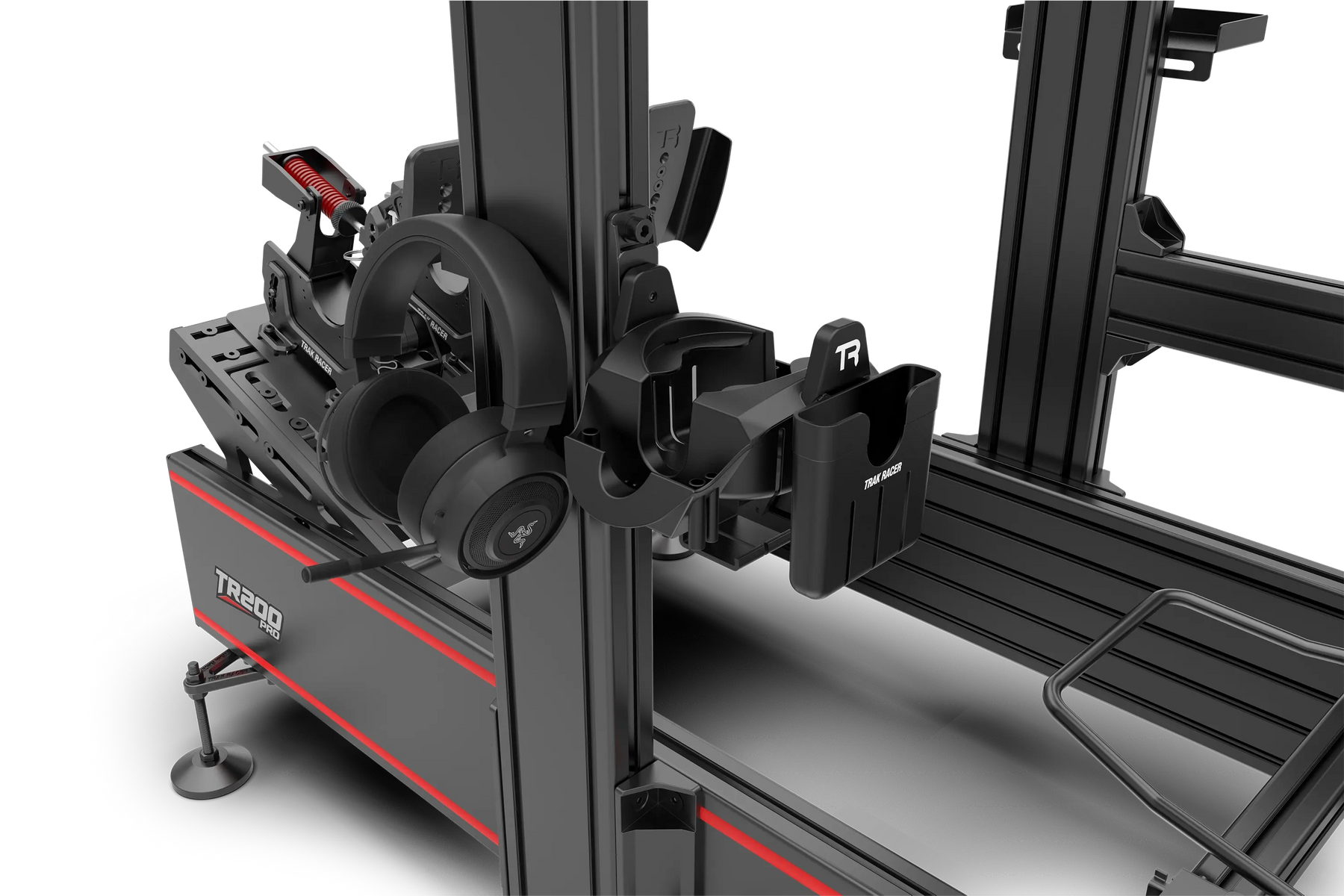 Trak Racer universal holder cockpit mount, front left view