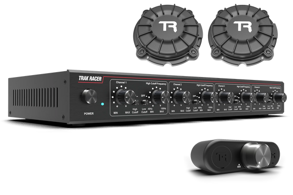 Trak Racer 4CH 40W Low-Frequency Class-D Amplifier with 2 Bass Shakers