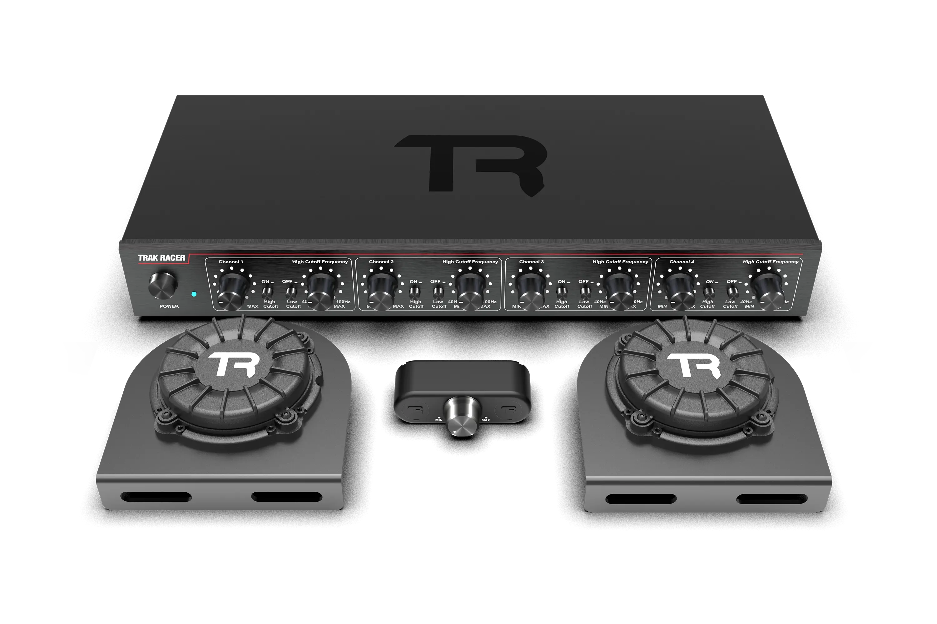 Trak Racer 40W 4-Channel Class-D Amplifier with 2 x 10W Bass Shakers &