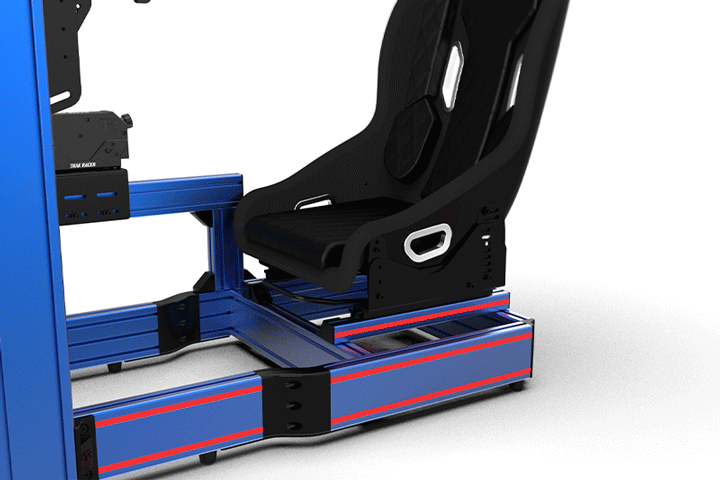 Hybrid Formula & GT Position Fiberglass Seat - Alpine Livery