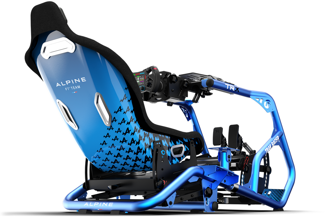 Formula/GT Hybrid Sim Racing Seat — Alpine F1 Team Edition Formula/GT Hybrid Sim Racing Seat — Alpine F1 Team Edition