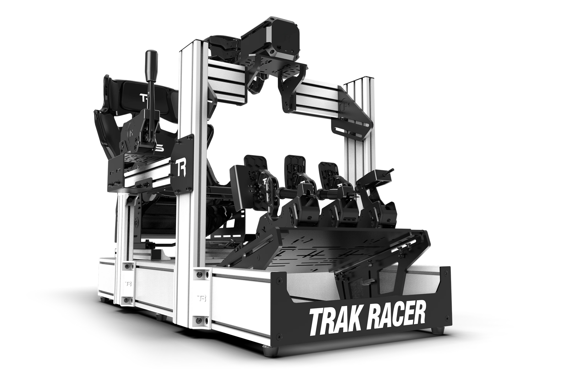 Trak Racer TR160 V5 racing simulator in white