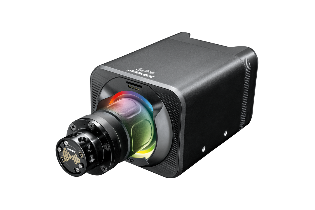 Simagic NEO X Hub with Alpha EVO 12nm Wheel Base and Leather Steering