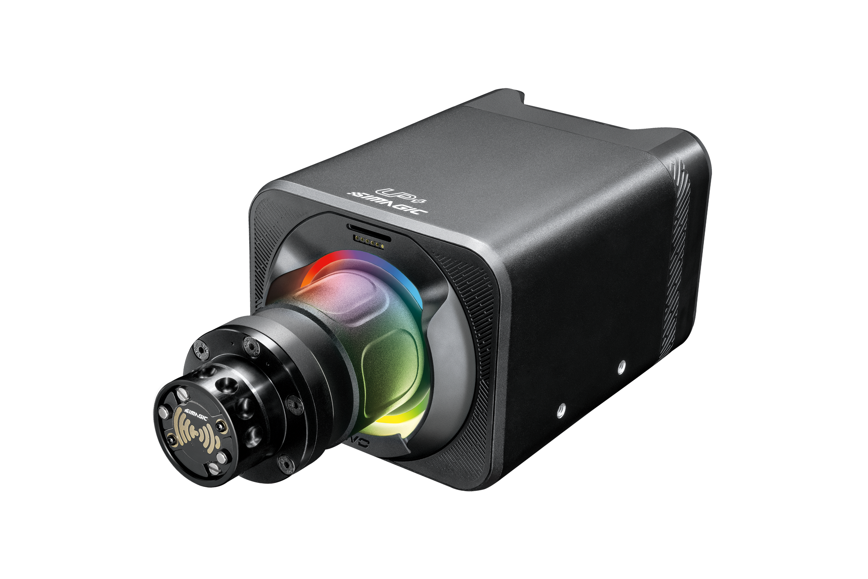 Simagic NEO X Hub with Alpha EVO Sport 9nm Wheel Base and Leather Stee