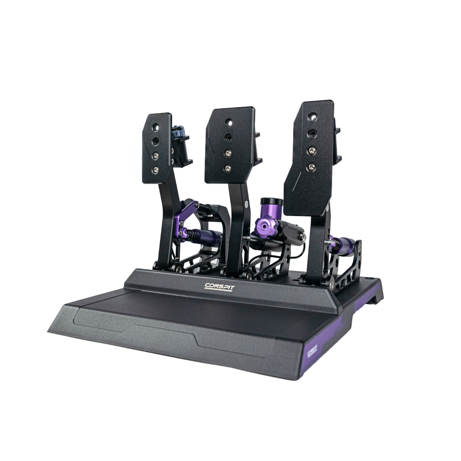 fanatec pedals load cell Conspit CPP-Lite 3 Pedal Set – Hydraulic Load Cell Sim Racing Pedals