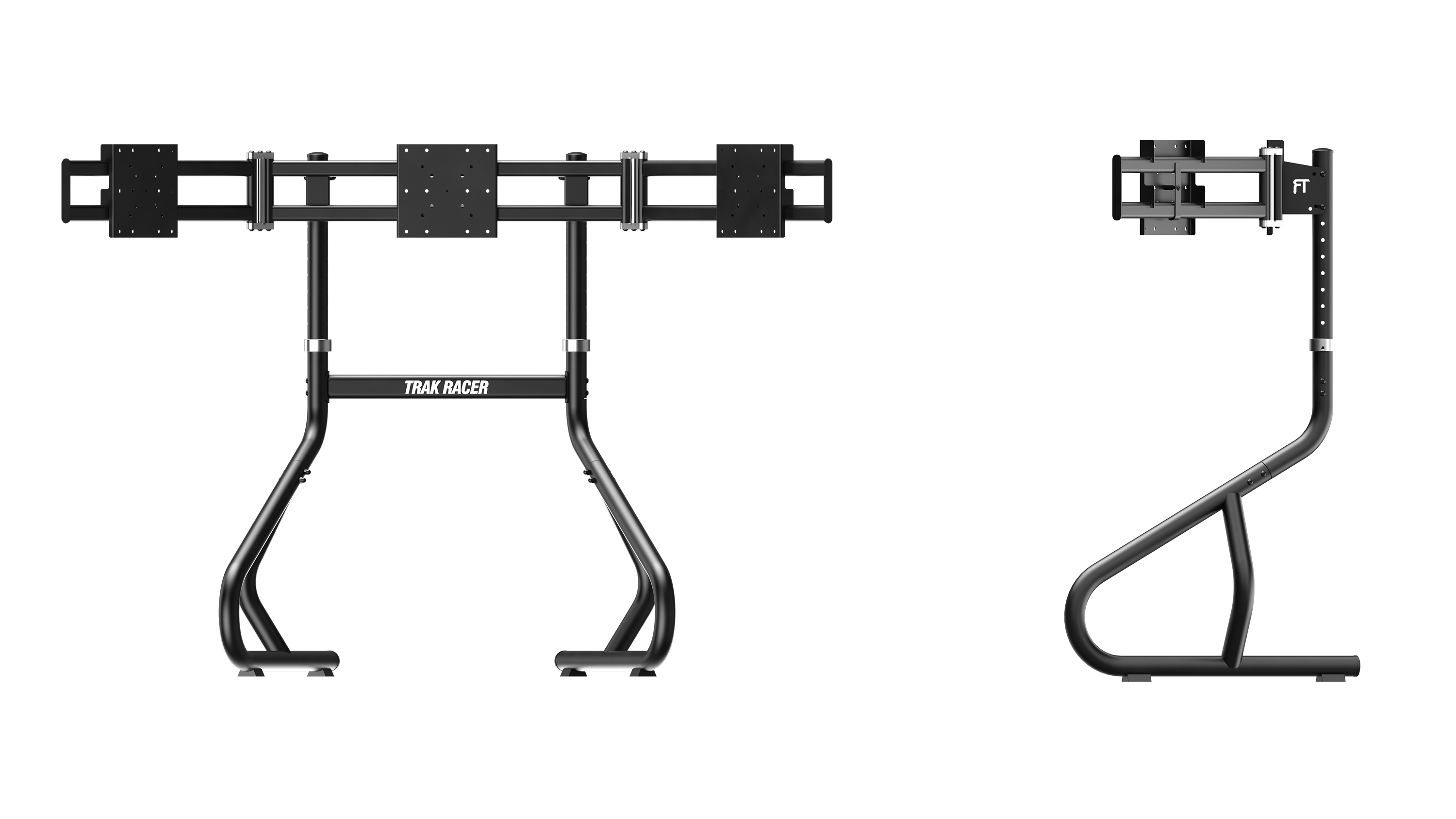 Freestanding Triple Monitor Stand - Supports 22