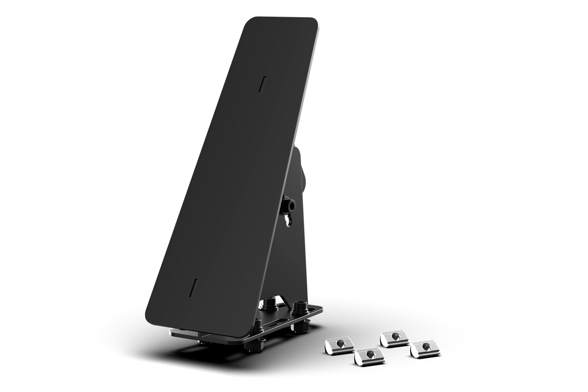 Universal Sim Racing Footrest — Left Foot Rest for Extrusion & Pedal P