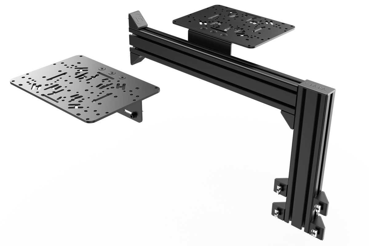 Flight Sim Control Mounts with 1 Side Support for all Aluminum Cockpit