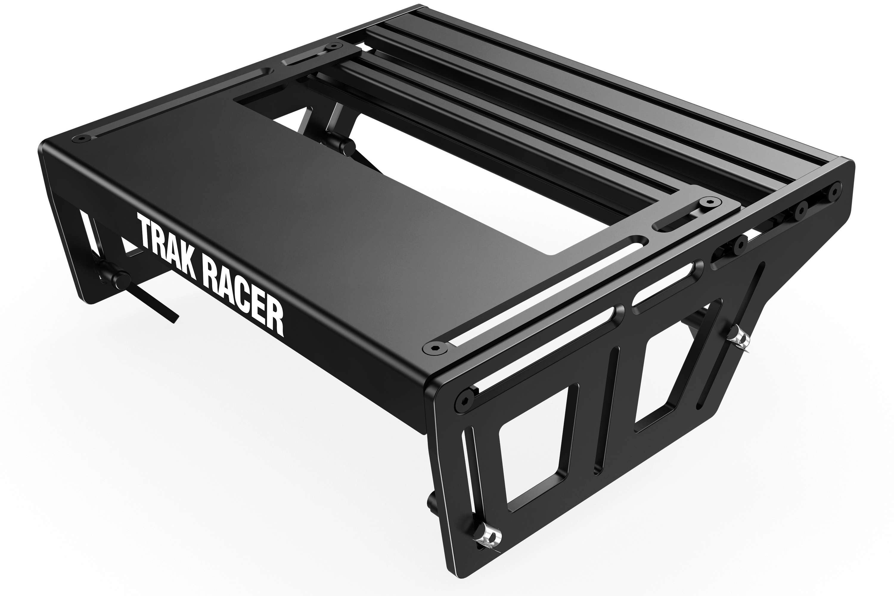 trak racer inverted pedal mount Universal TR-One Pedal Mounting System including Mounting Profile and Heel Rest