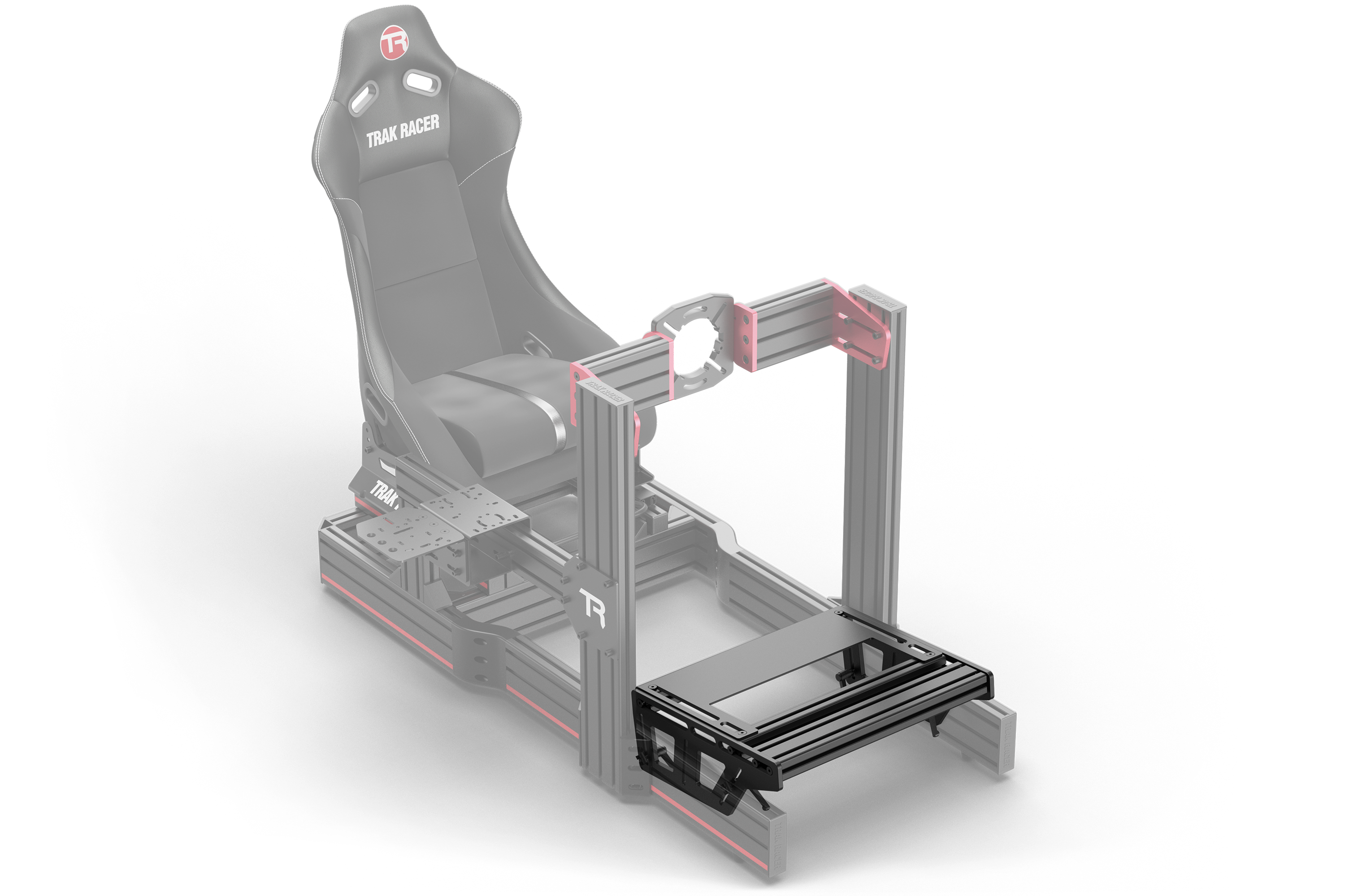 sim pedal mount Universal TR-One Pedal Mounting System including Mounting Profile and Heel Rest