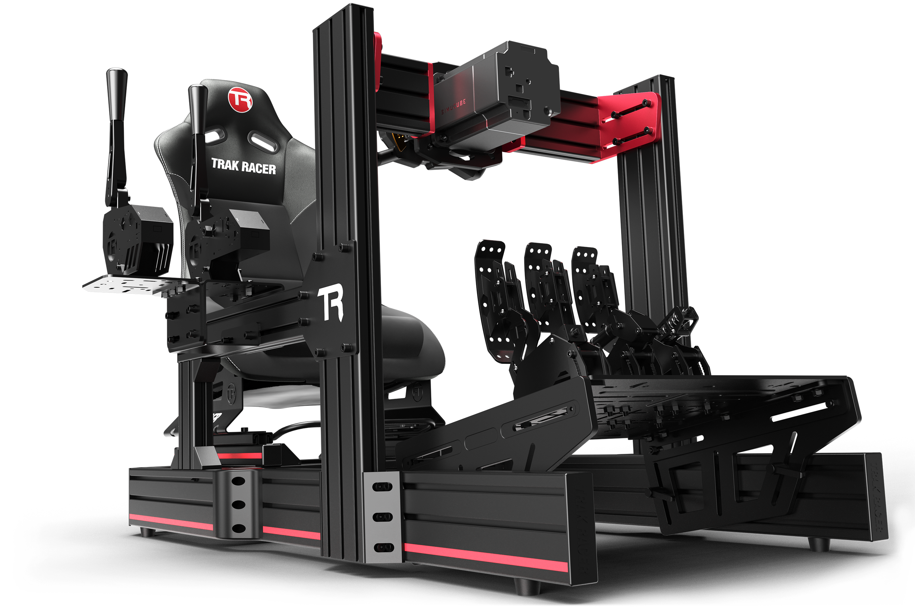 simforge mark-1 pedals Universal TR-One Pedal Mounting System including Pre-Drilled Pedal Plate